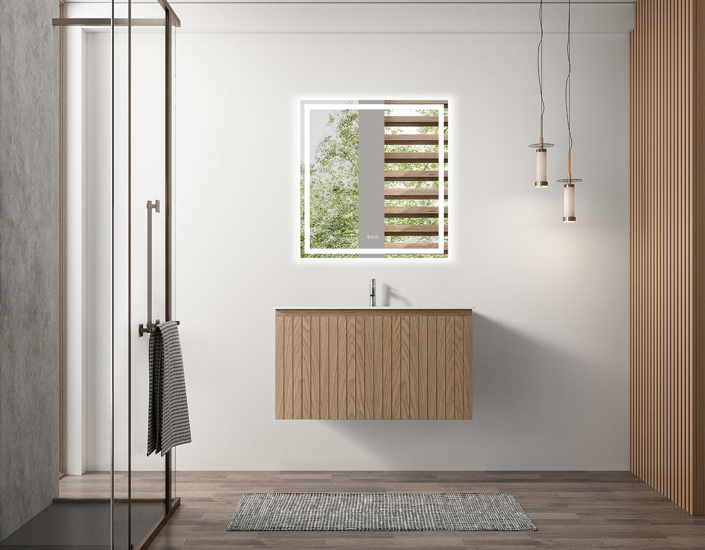 ODBO 36"x19 3/4"x20" Bathroom Storage Cabinet ODBO5-36