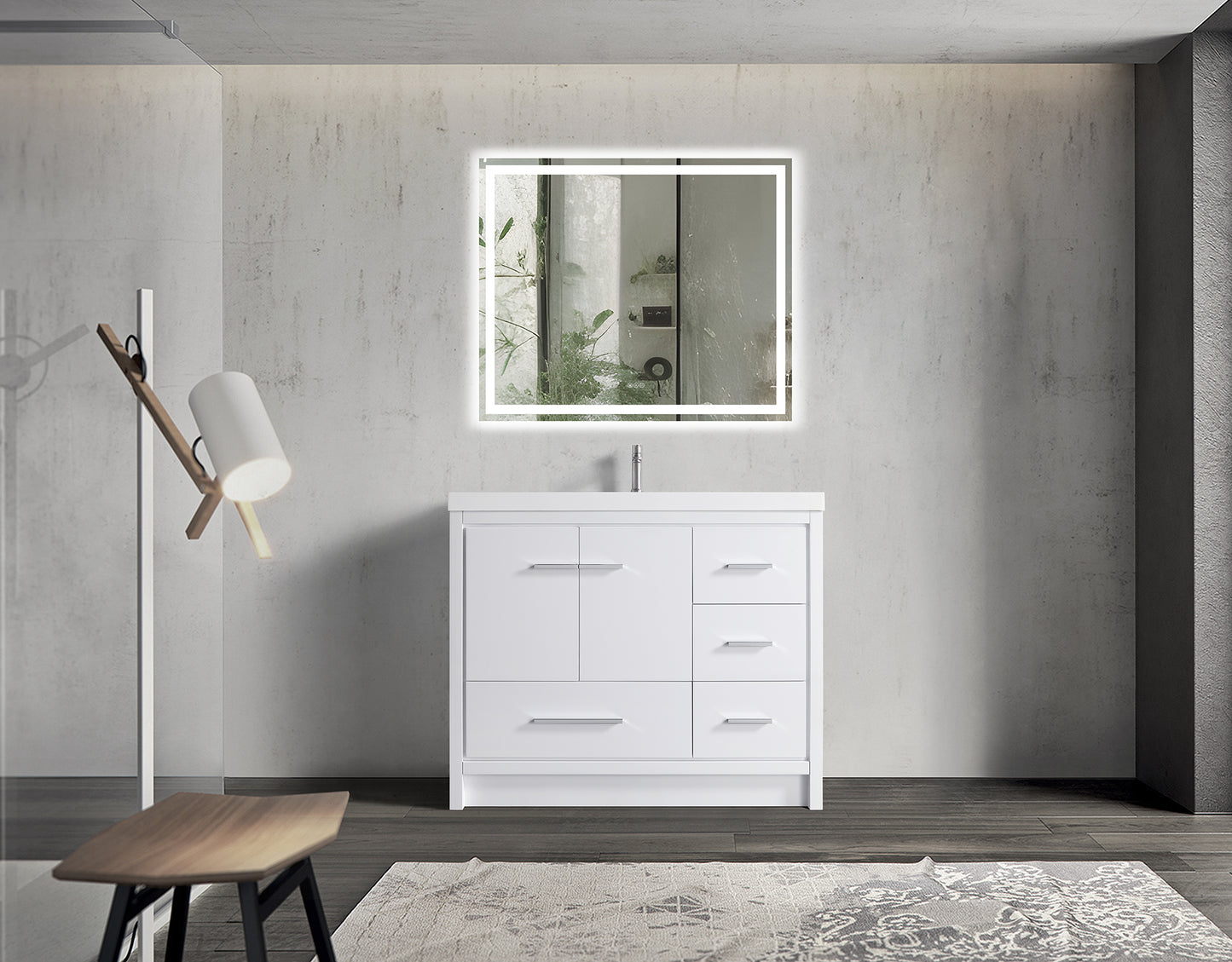ODBO 42"x19 3/4"x35" Bathroom Cabinet with Doors Wall Cabinet ODBO2-42R