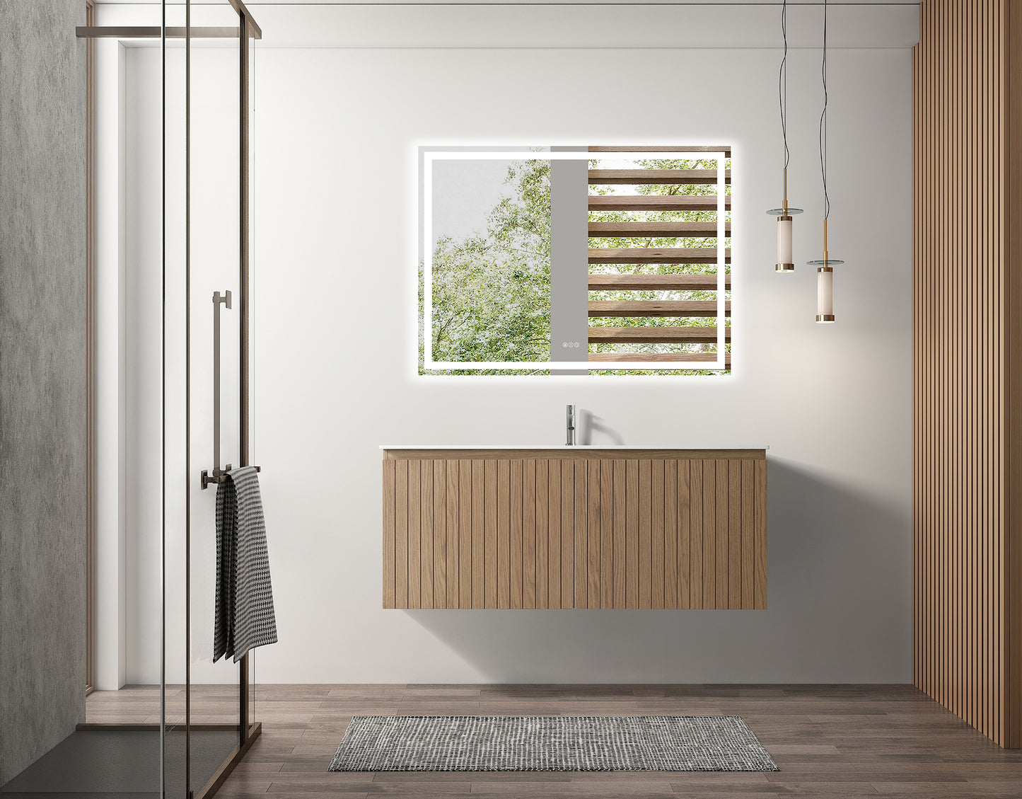 ODBO 48"x19 3/4"x20" Wall Cabinet Over Toilet for Bathroom ODBO5-48S