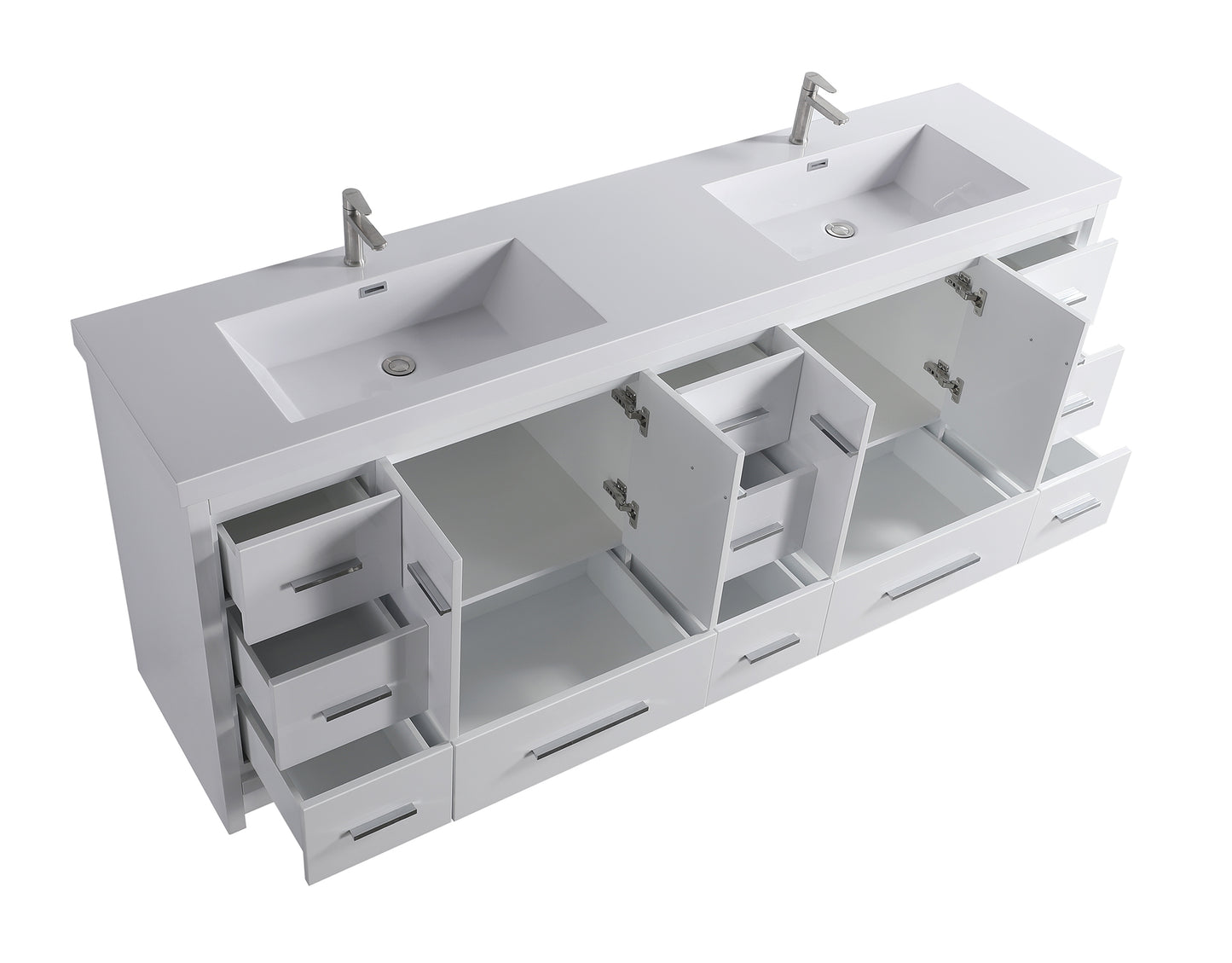 ODBO 84"x19 3/4"x35" Bathroom Cabinet with Large Space ODBO2-84D