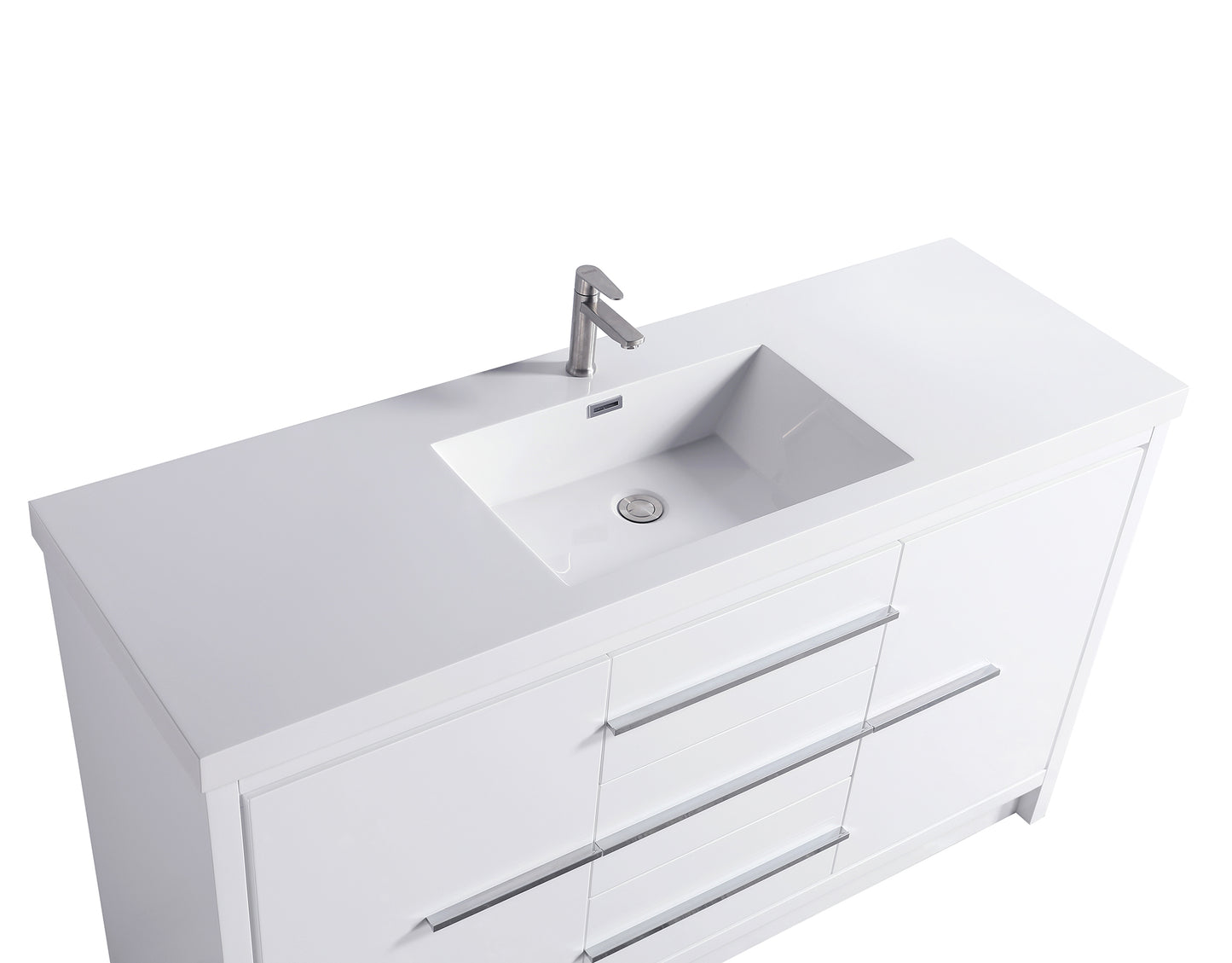 ODBO 59 1/4"x19 3/4"x35" Bathroom Cabinet with Large Space ODBO2-60S