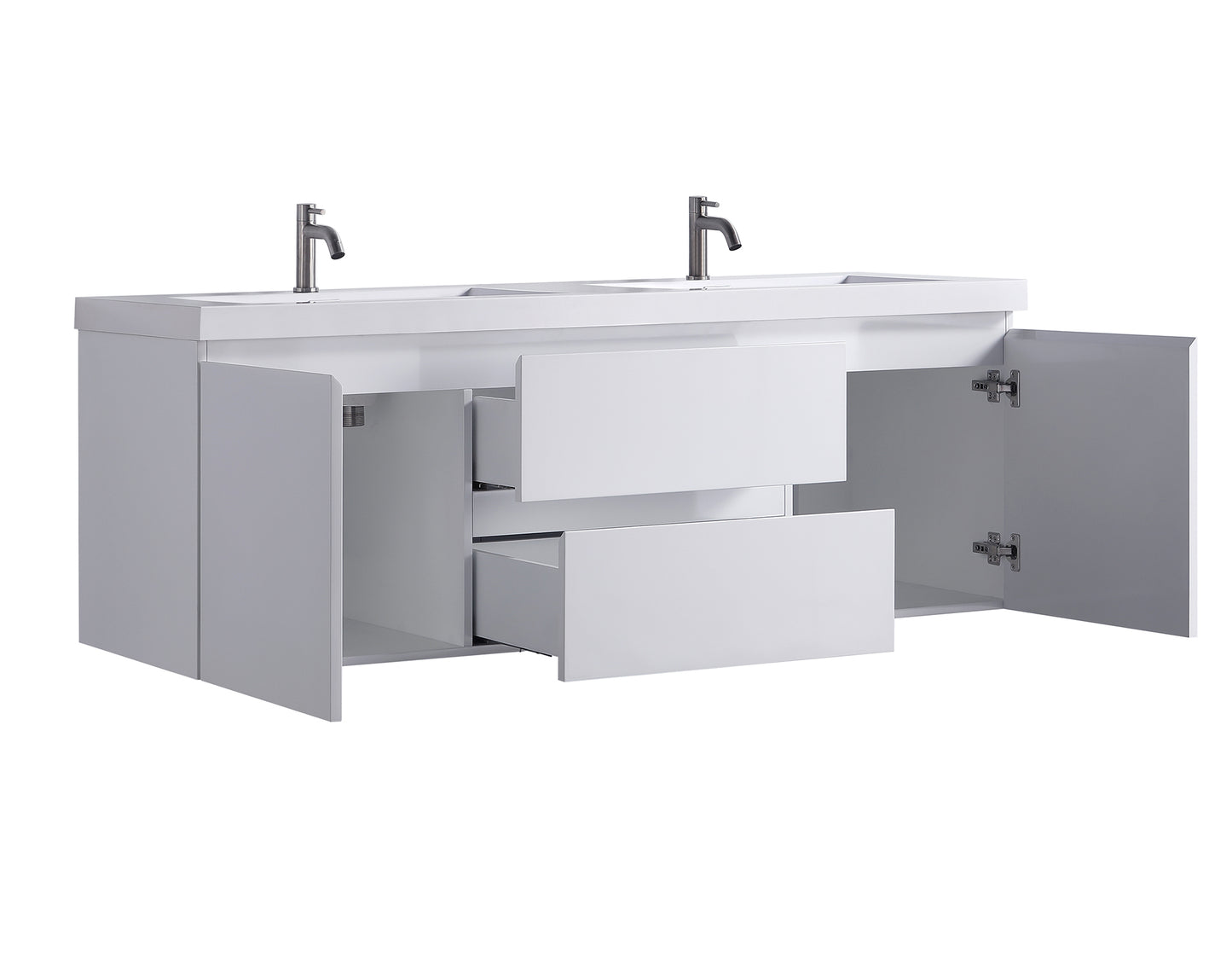 ODBO 59 1/4"x19 3/4"x21 3/4" Bathroom Wall Cabinet Over Toilet ODBO1-60D