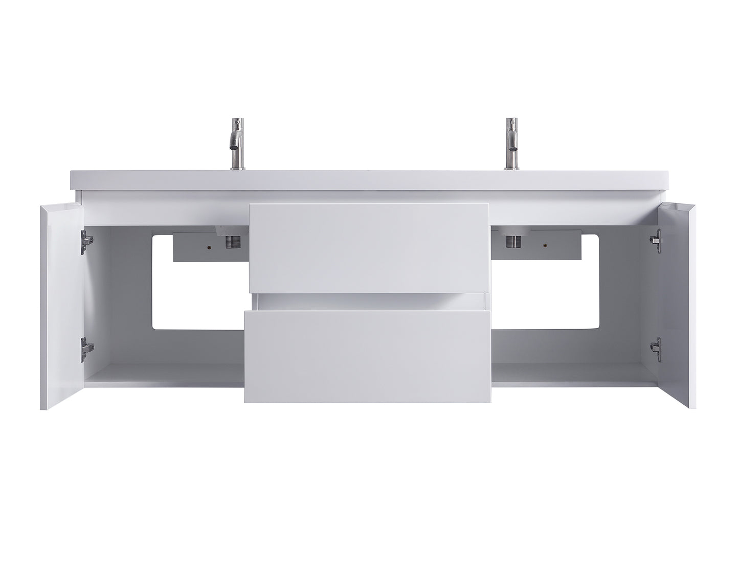 ODBO 59 1/4"x19 3/4"x21 3/4" Bathroom Wall Cabinet Over Toilet ODBO1-60D