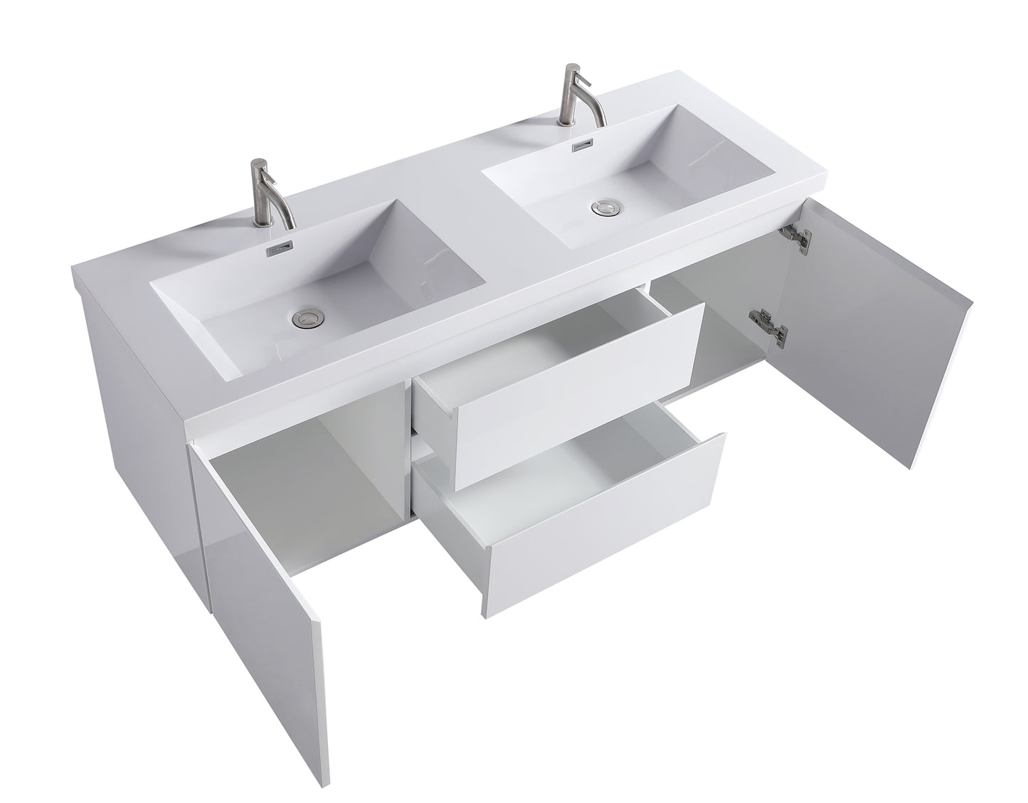 ODBO 59 1/4"x19 3/4"x21 3/4" Bathroom Wall Cabinet Over Toilet ODBO1-60D