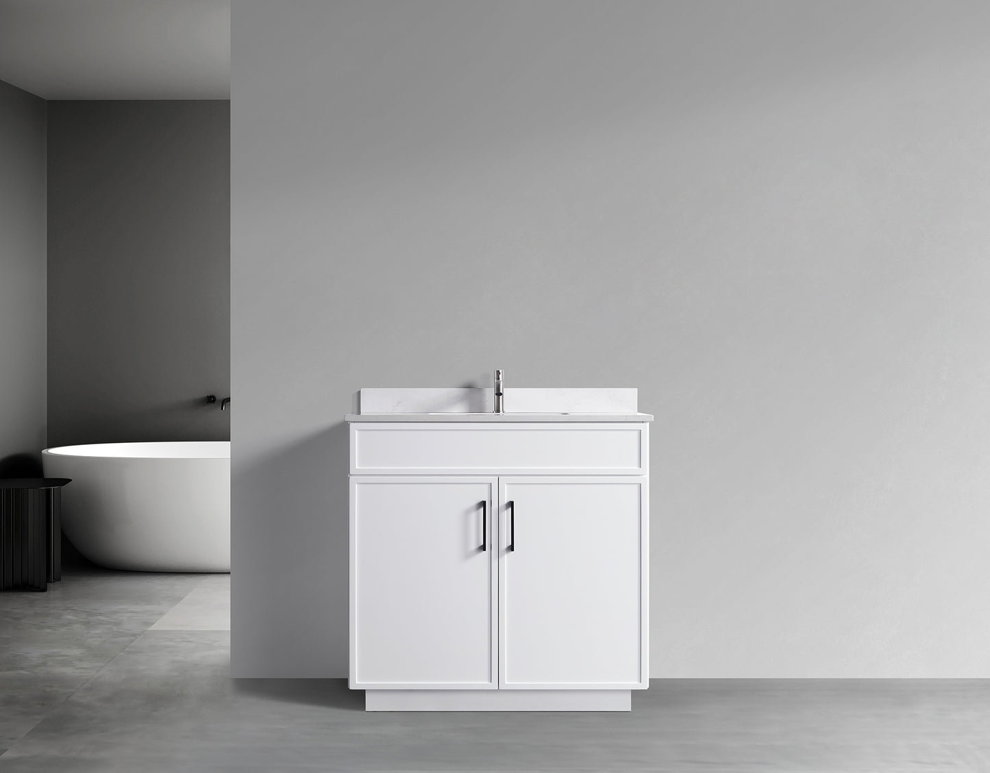 ODBO 36"x22"x35" Over The Toilet Storage Cabinet for Bathroom ODBO3-36WHT