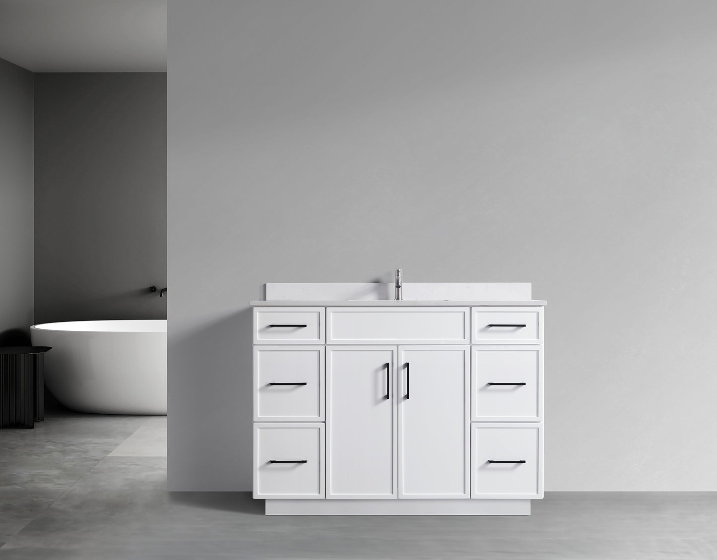 ODBO 48"x22"x35" Over The Toilet Storage Cabinet Wall Cabinet for Bathroom ODBO3-48WHT