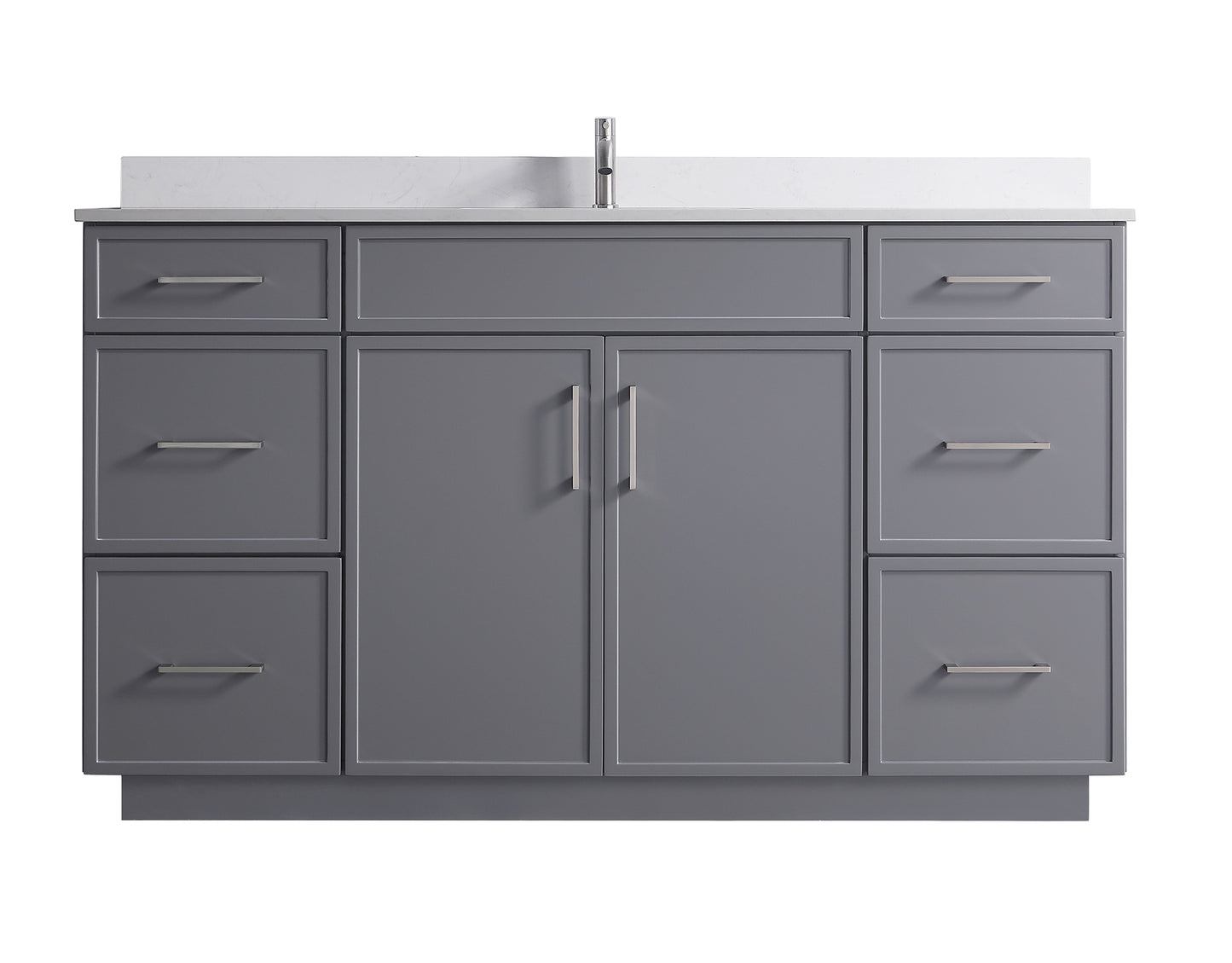 ODBO 60"x22"x35" Bathroom Wall Cabinet Over The Toilet Space Saver Storage Cabinet ODBO3-60SGRY