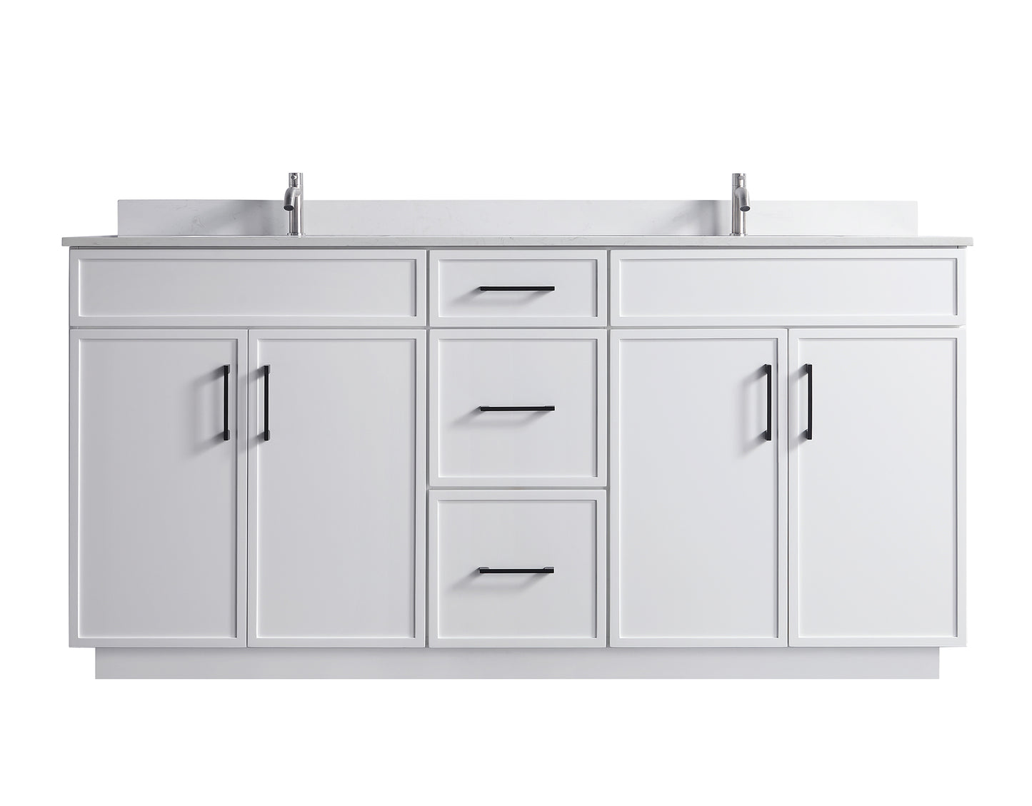 ODBO 72"x22"x35" Over The Toilet Storage Cabinet Wall Cabinet for Bathroom ODBO3-72DWHT