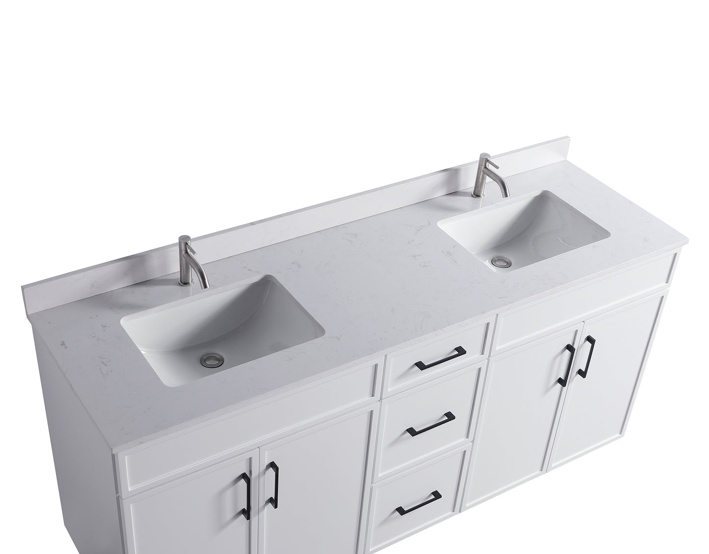 ODBO 72"x22"x35" Over The Toilet Storage Cabinet Wall Cabinet for Bathroom ODBO3-72DWHT