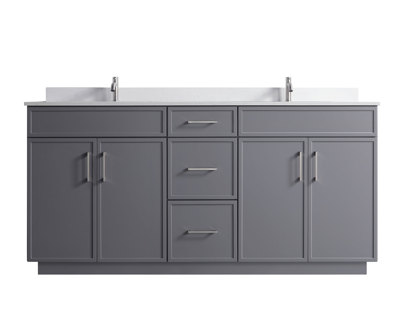 ODBO 72"x22"x35" Storage Cabinet Over The Toilet for Bathroom ODBO3-72DGRY