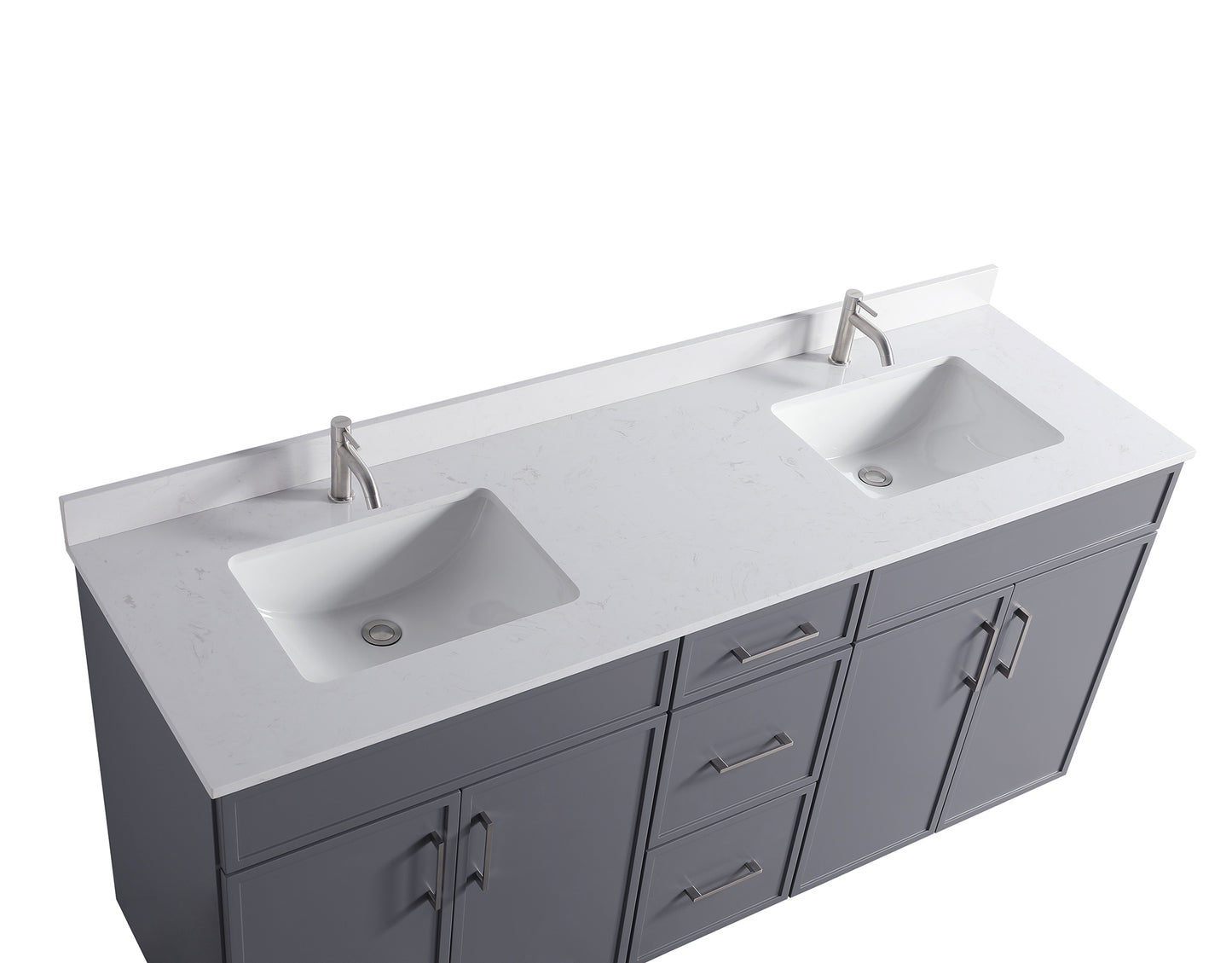 ODBO 72"x22"x35" Storage Cabinet Over The Toilet for Bathroom ODBO3-72DGRY