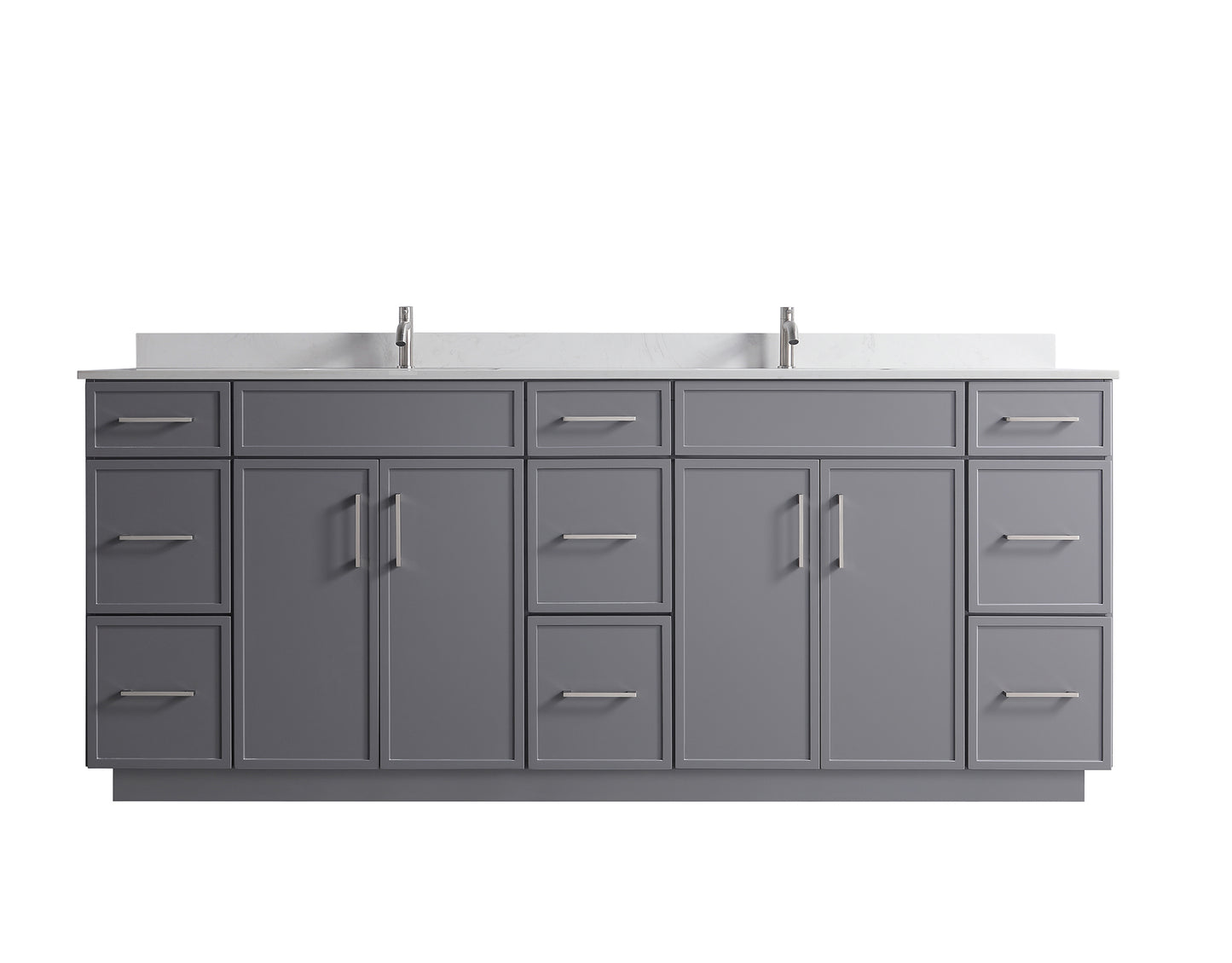 ODBO 84"x22"x35" Over The Toilet Storage Cabinet for Bathroom ODBO3-84DGRY