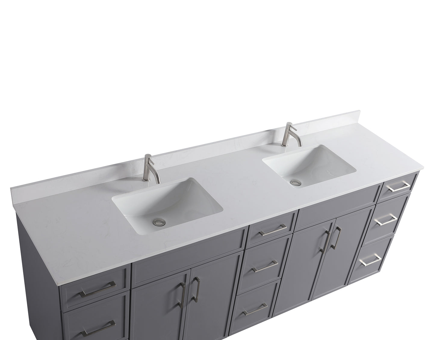 ODBO 84"x22"x35" Over The Toilet Storage Cabinet for Bathroom ODBO3-84DGRY