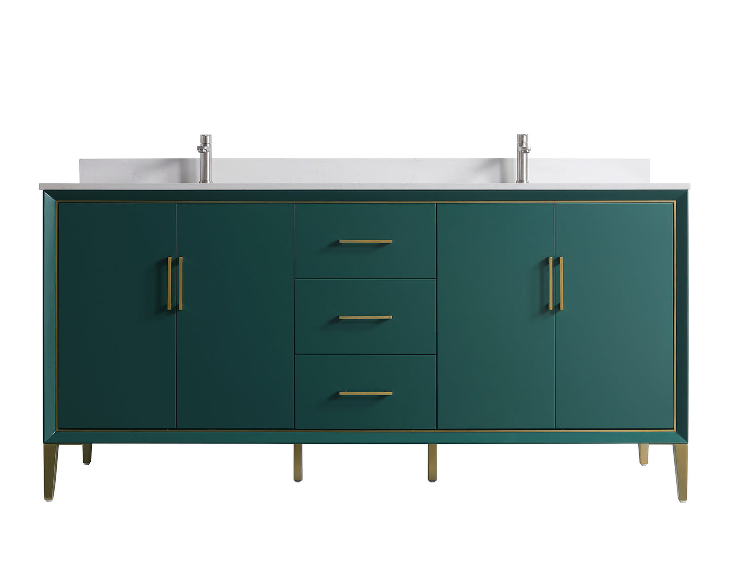 ODBO 72"x22"x35" Bathroom Wall Cabinet Over Toilet ODBO4-72DGRN