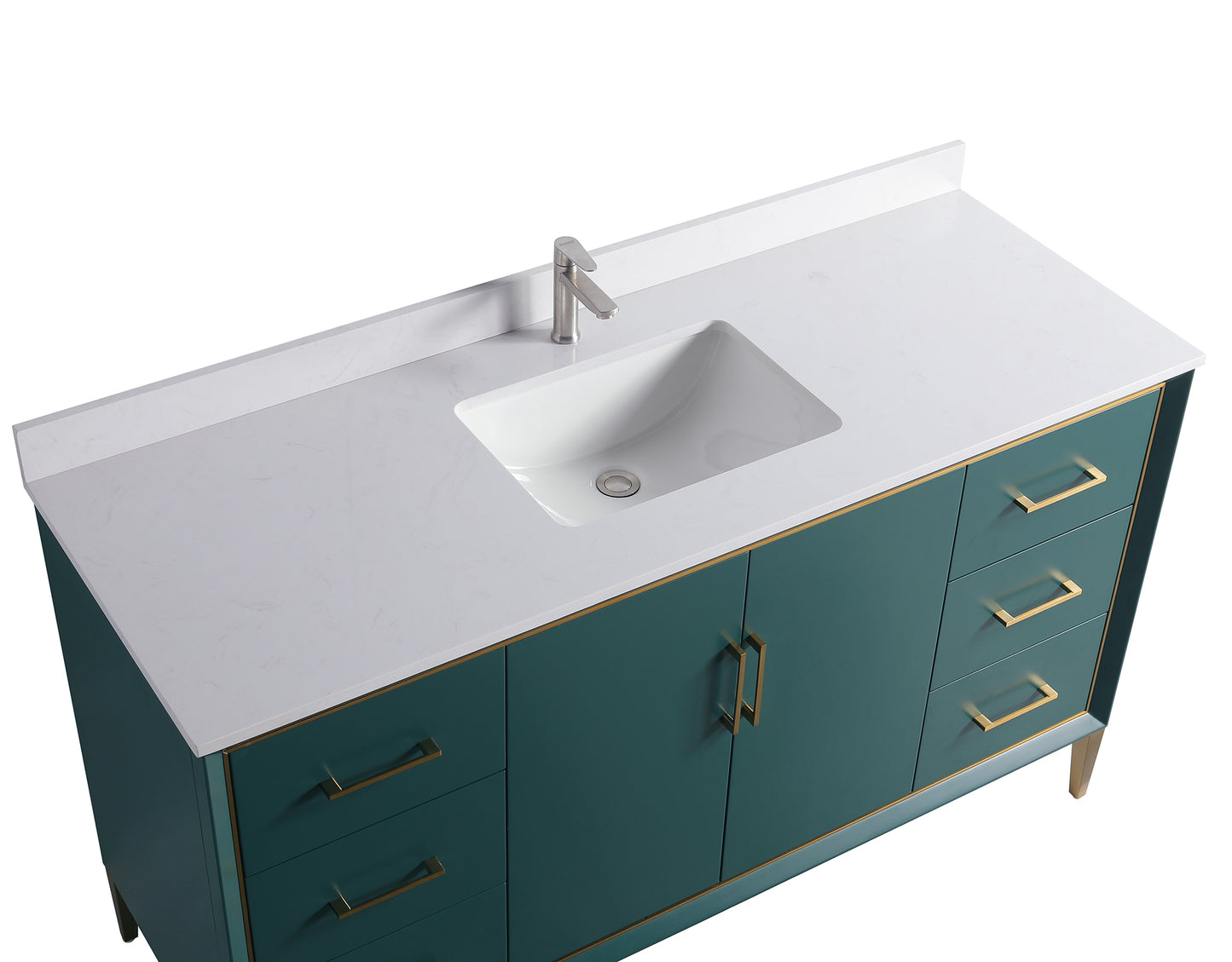 ODBO 60"x22"x35" Bathroom Cabinet with Doors Wall Cabinet ODBO4-60SGRN