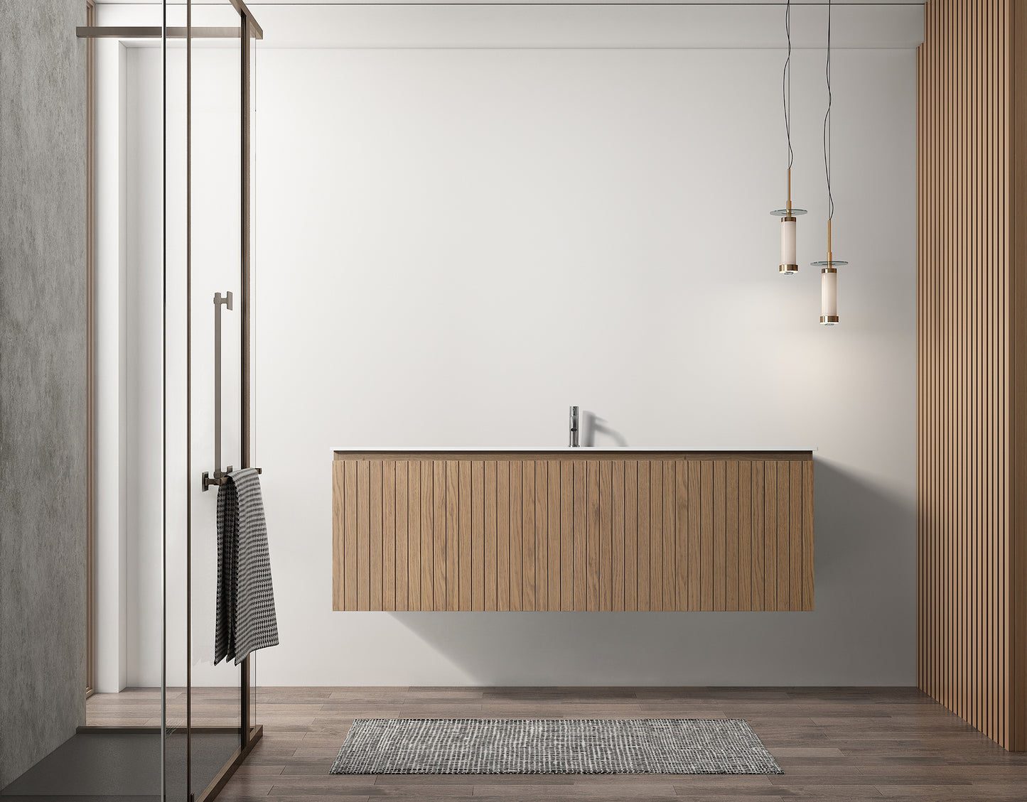 ODBO 60"x19 3/4"x20" Bathroom Cabinet Space Saver Storage Cabinets for Bathroom ODBO5-60S