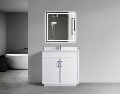 ODBO 36"x22"x35" Over The Toilet Storage Cabinet  for Bathroom ODBO3-36WHT