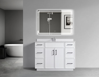 ODBO 48"x22"x35" Over The Toilet Storage Cabinet  Wall Cabinet for Bathroom ODBO3-48WHT