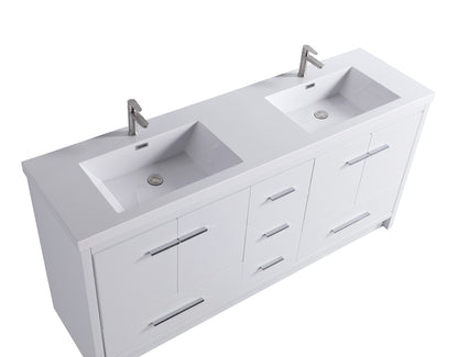 ODBO 70 3/4"x19 3/4"x35" Bathroom Wall Cabinet Over Toilet Storage with Large Space ODBO2-72D