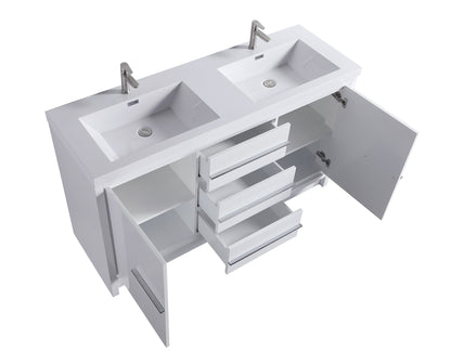 ODBO 59 1/4"x19 3/4"x35" Over The Toilet Storage Cabinet  for Bathroom ODBO2-60D