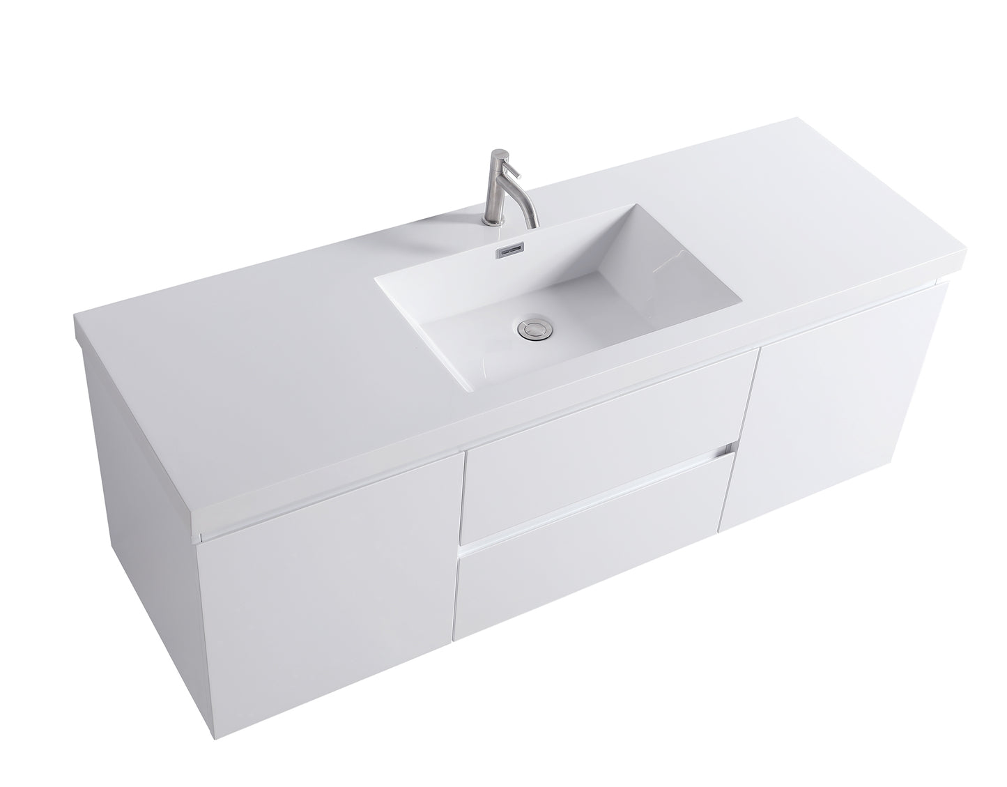 ODBO 59 1/4"x19 3/4"x21 3/4" Storage Cabinet Over The Toilet for Bathroom ODBO1-60S