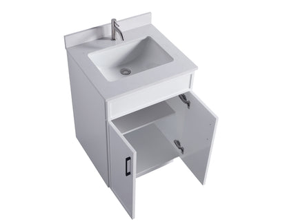 ODBO 24"x22"x35" The Toilet Storage Cabinet Bathroom ODBO3-24WHT