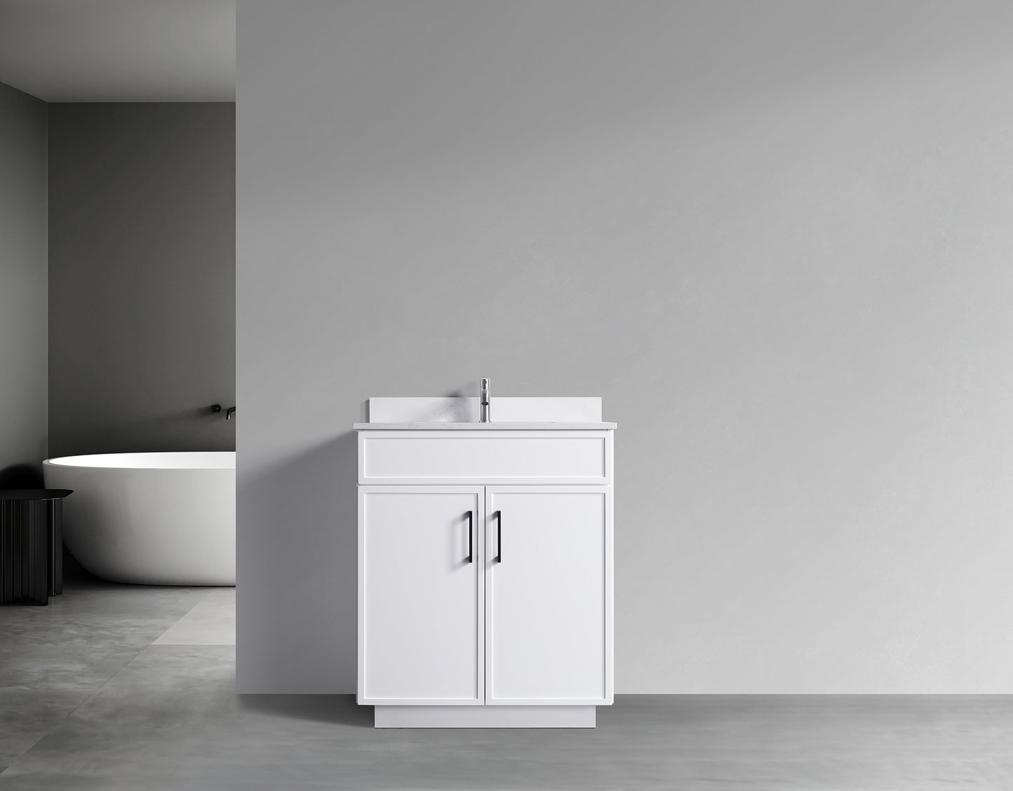 ODBO 30"x22"x35" Over Toilet Storage Cabinet with Doors ODBO3-30WHT