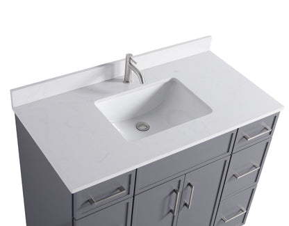 ODBO 42"x22"x35" Cabinet with Doors Over The Toilet Storage for Bathroom ODBO3-42GRY