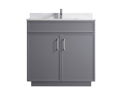 ODBO 36"x22"x35" Wall Cabinets with Doors Over The Toilet for Bathroom ODBO3-36GRY