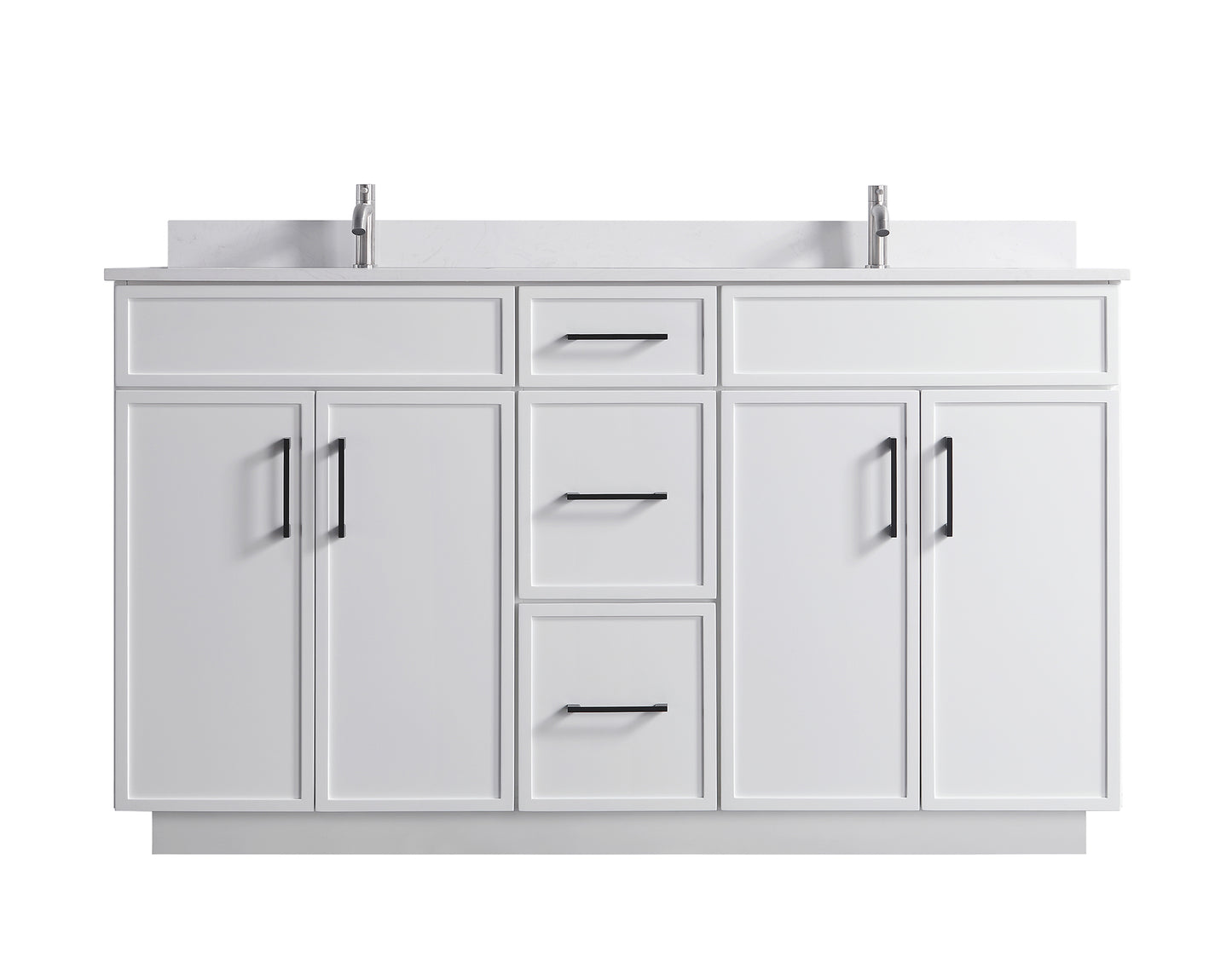 ODBO 60"x22"x35" The Toilet Storage Cabinet Bathroom ODBO3-60DWHT