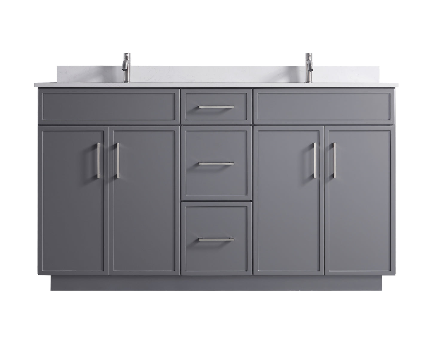 ODBO 60"x22"x35" Wall Cabinets with Doors Over The Toilet for Bathroom ODBO3-60DGRY