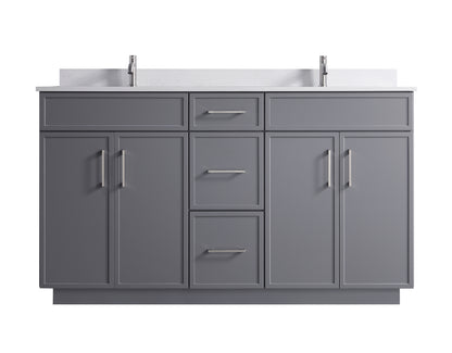 ODBO 60"x22"x35" Wall Cabinets with Doors Over The Toilet for Bathroom ODBO3-60DGRY