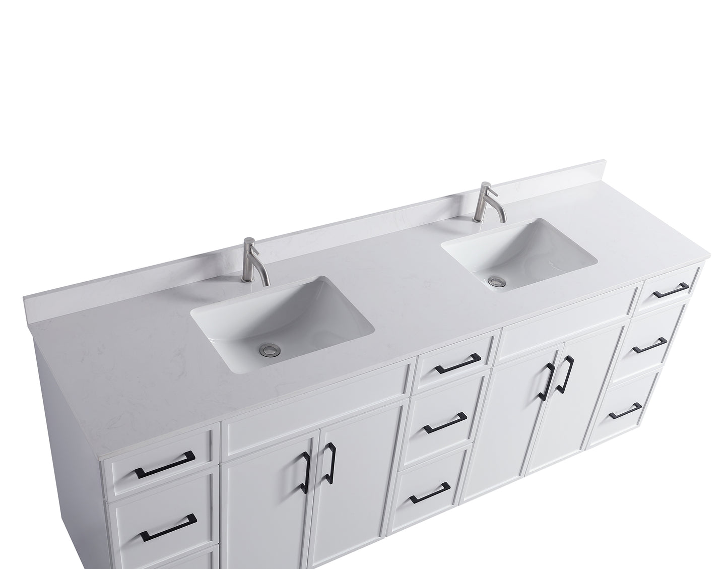 ODBO 84"x22"x35" Wall Cabinets with Doors Over The Toilet for Bathroom ODBO3-84DWHT