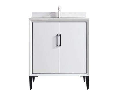 ODBO 30"x22"x35" Bathroom Wall Cabinet Over Toilet Storage with Large Space ODBO4-30WHT