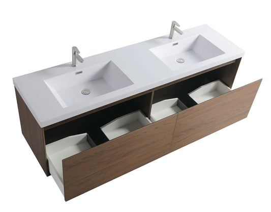 ODBO 70 3/4"x19 3/4"x21 3/4" Wall Cabinet Over Toilet for Bathroom ODBO6-72D