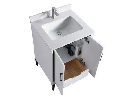 ODBO 24"x22"x35" Cabinet with Doors Over The Toilet Storage for Bathroom ODBO4-24WHT