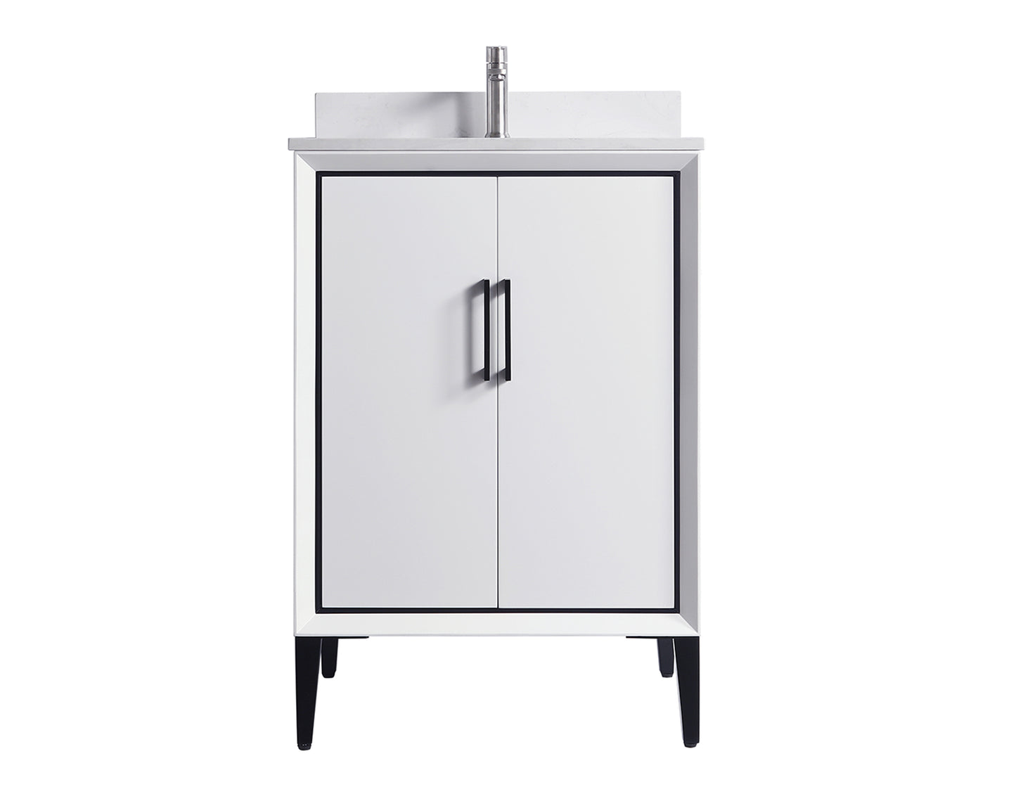 ODBO 24"x22"x35" Cabinet with Doors Over The Toilet Storage for Bathroom ODBO4-24WHT