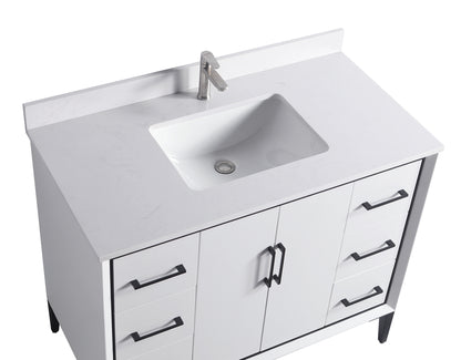 ODBO 42"x22"x35" The Toilet Storage Cabinet Bathroom ODBO4-42WHT