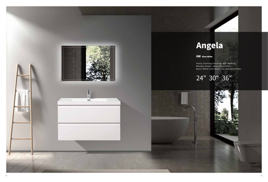 Angela 24 Gloss White