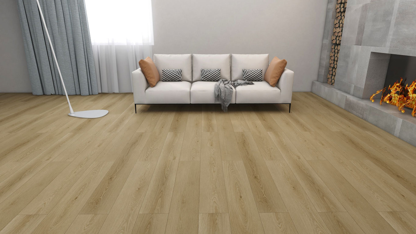 XPF Flooring- Oak Mont 8mm 100% waterproof 23.77sf/box