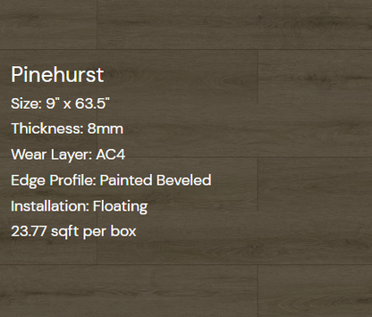 XPF Flooring- Pinehurst 8mm 100% waterproof 23.77sf/box